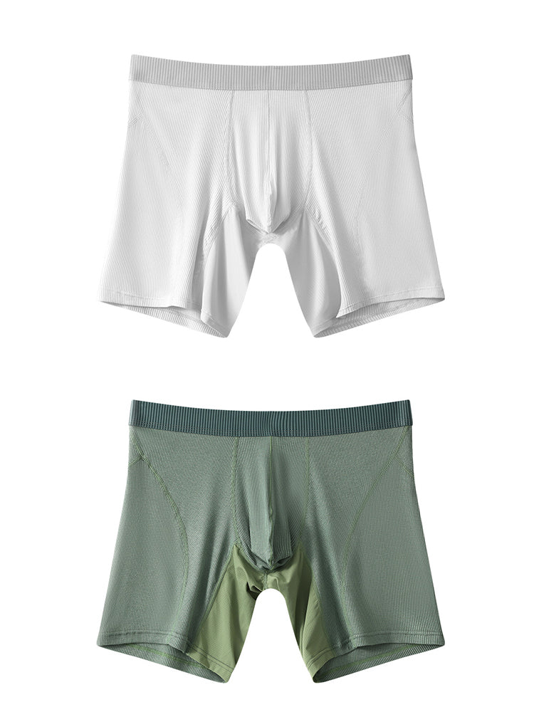 2 Pack Men’s Casual Ice Silk Midway Briefs