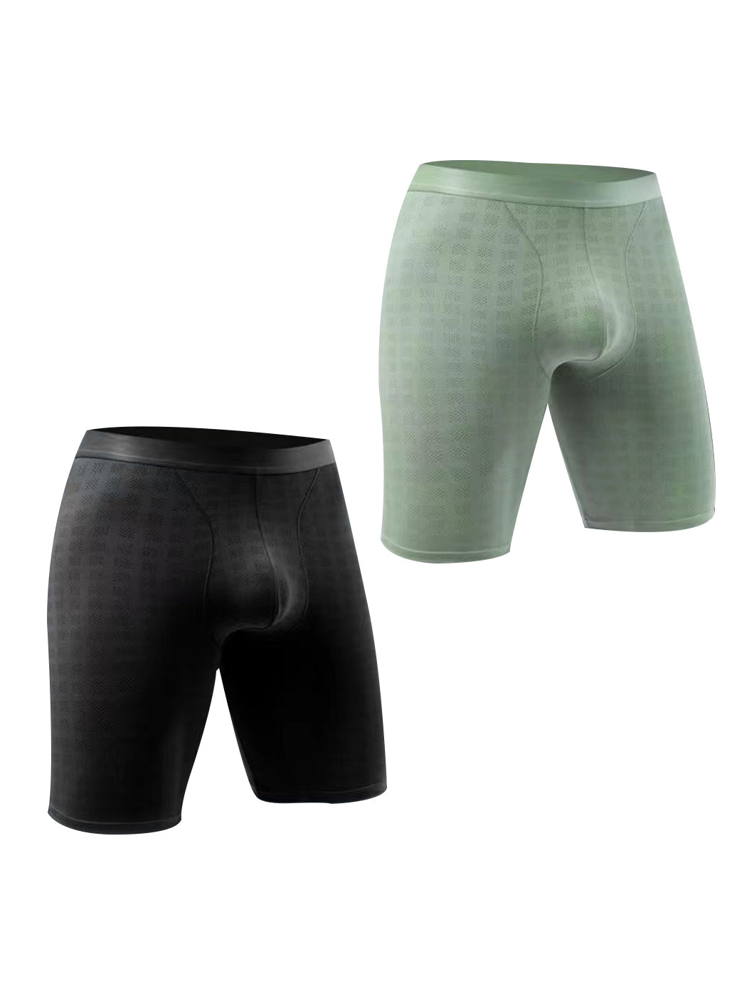 2 Pack Men’s Front Pouch Mesh Boxer Briefs