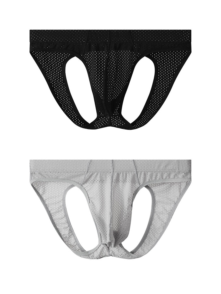 2 Pack Men's Breathable Mesh Jockstrap