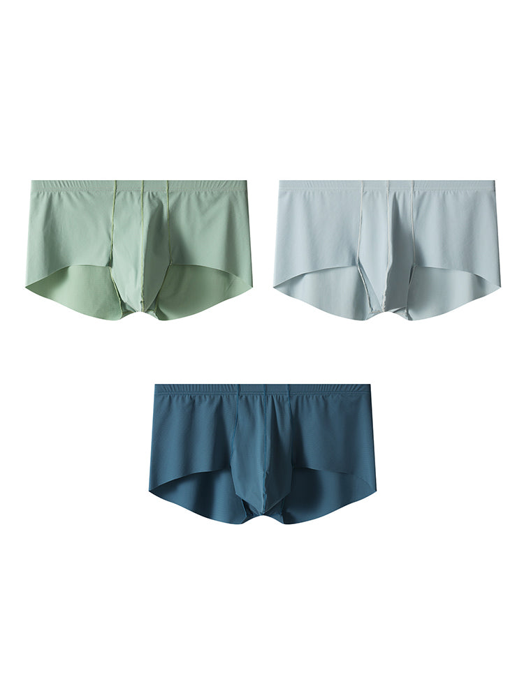 3 Pack Men's Cooling Seamless Trunks