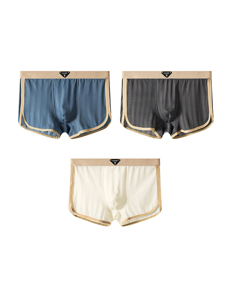 3 Pack Men’s Breathable Trunks – Soft and Skin-Friendly Comfort