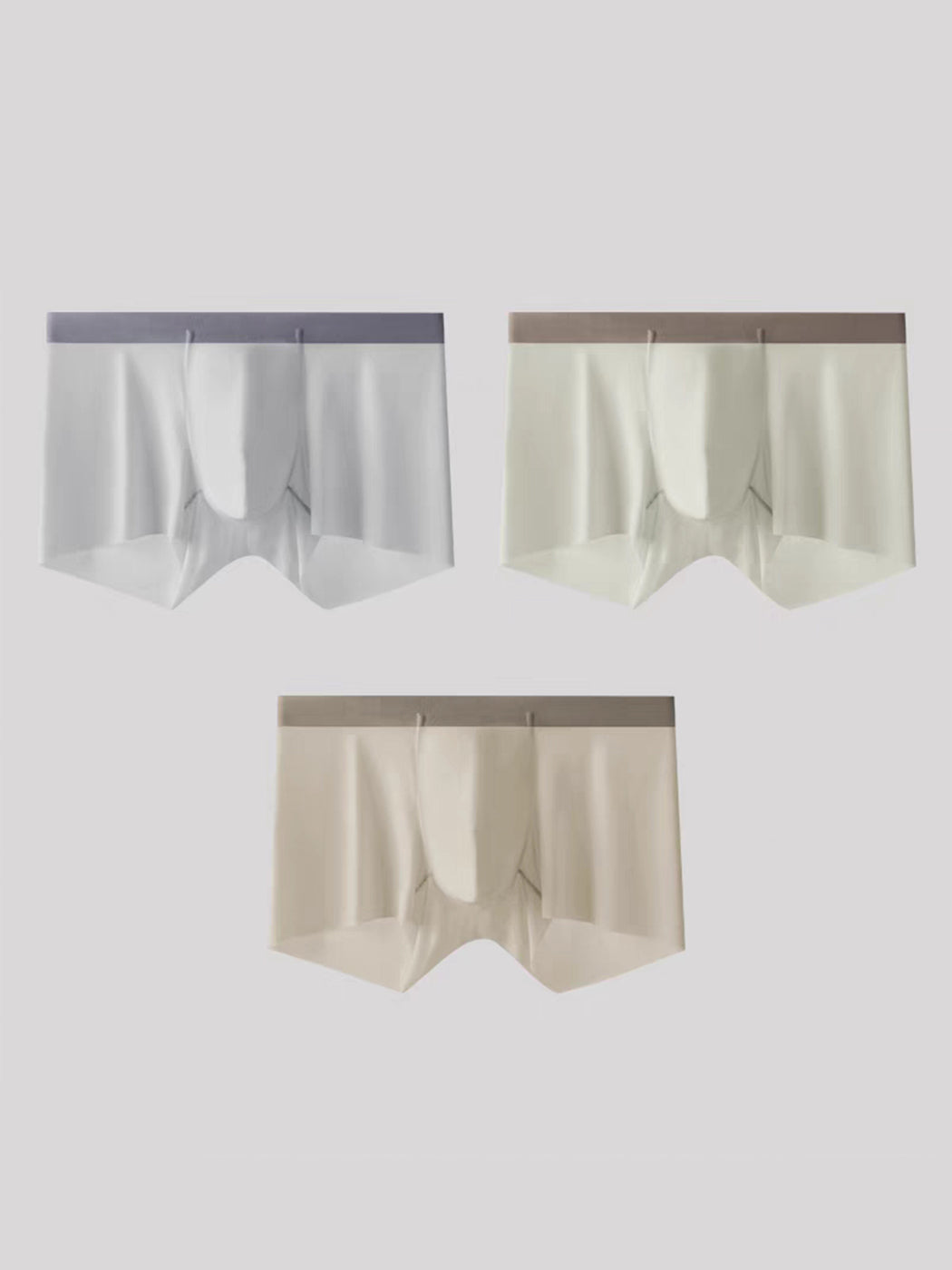 3 Pack Men’s Ultra-thin Seamless Trunks