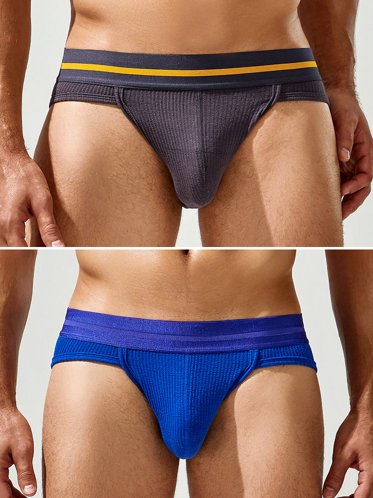 Sexy Spliced Color Briefs For Men