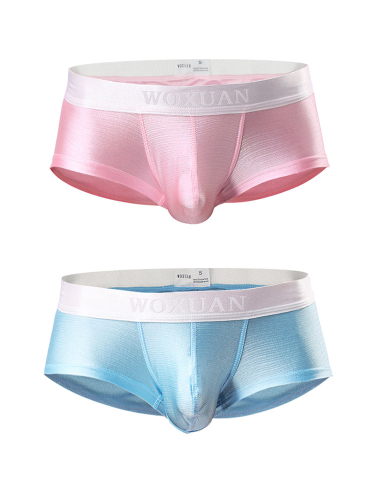 2 Pack Men's Contoured Pouch Sexy Trunks