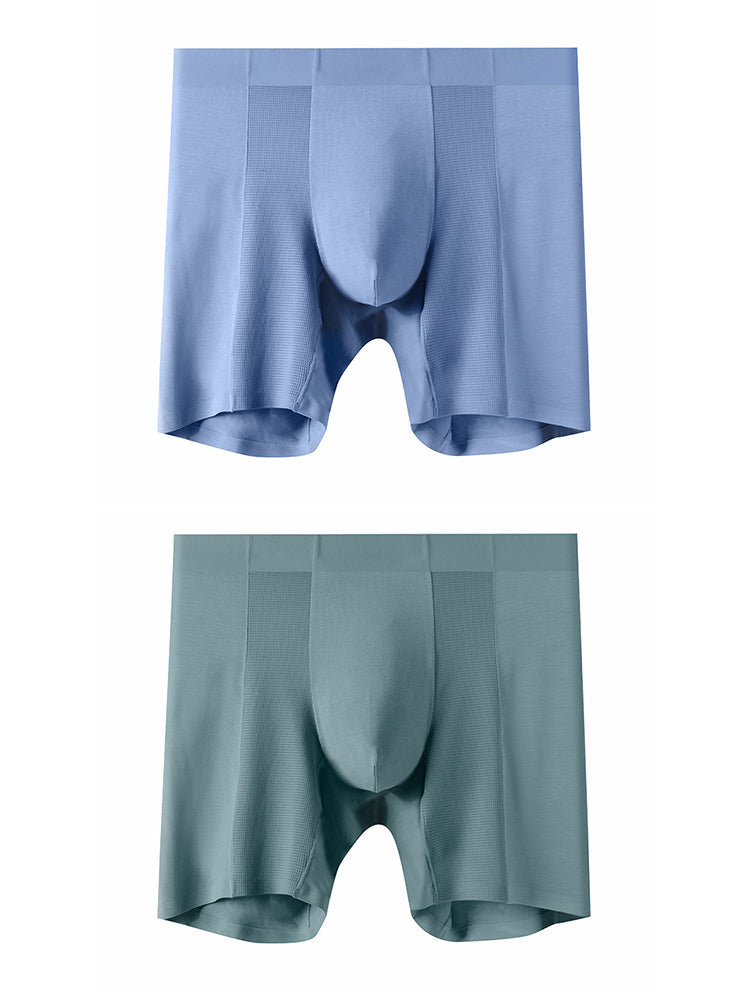 2 Pack Men’s Long Athletic Boxer Briefs