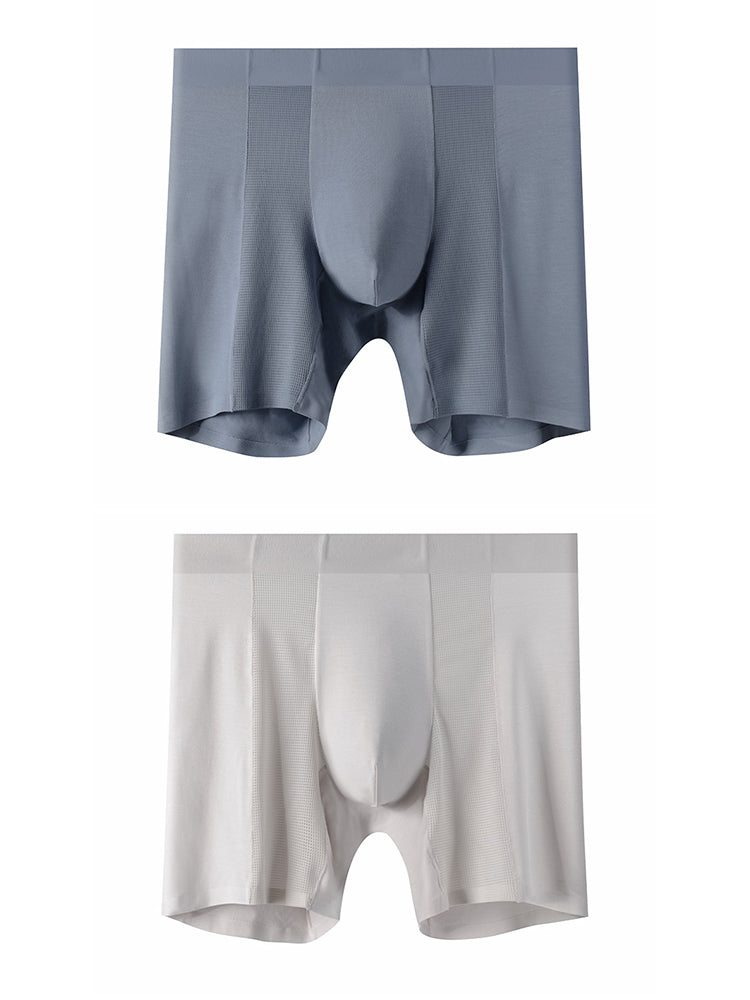 2 Pack Men’s Long Athletic Boxer Briefs