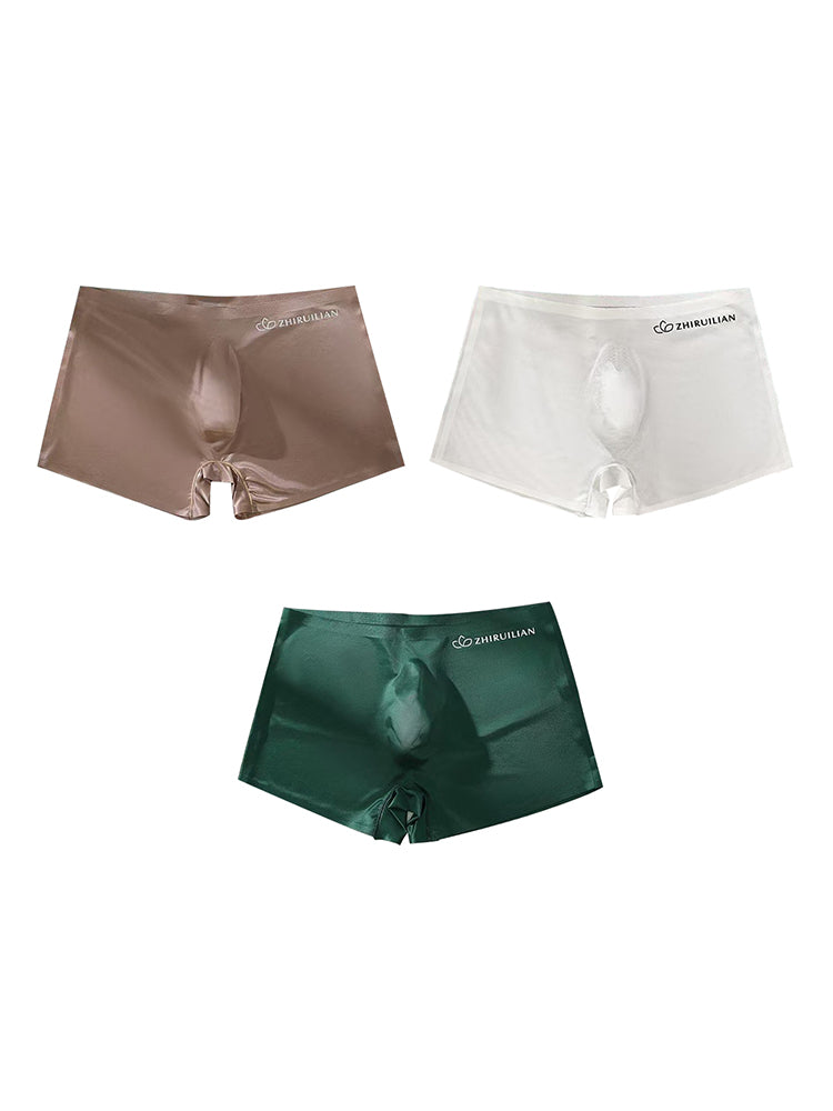 2-pack Men's Translucent Seamless 3D Pocket Trunks