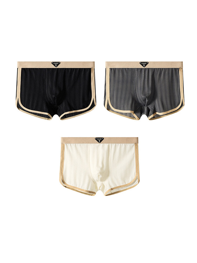 3 Pack Men’s Breathable Trunks – Soft and Skin-Friendly Comfort