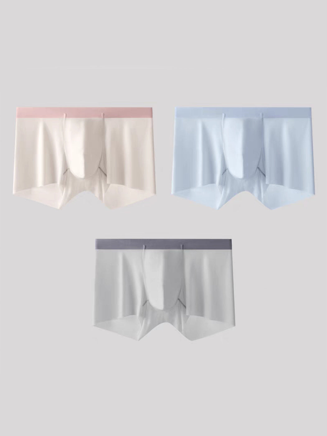 3 Pack Men’s Ultra-thin Seamless Trunks