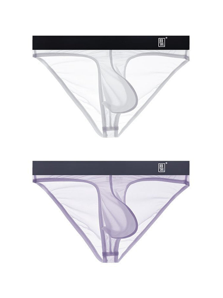 Men's Sexy Transparent Suspender Briefs
