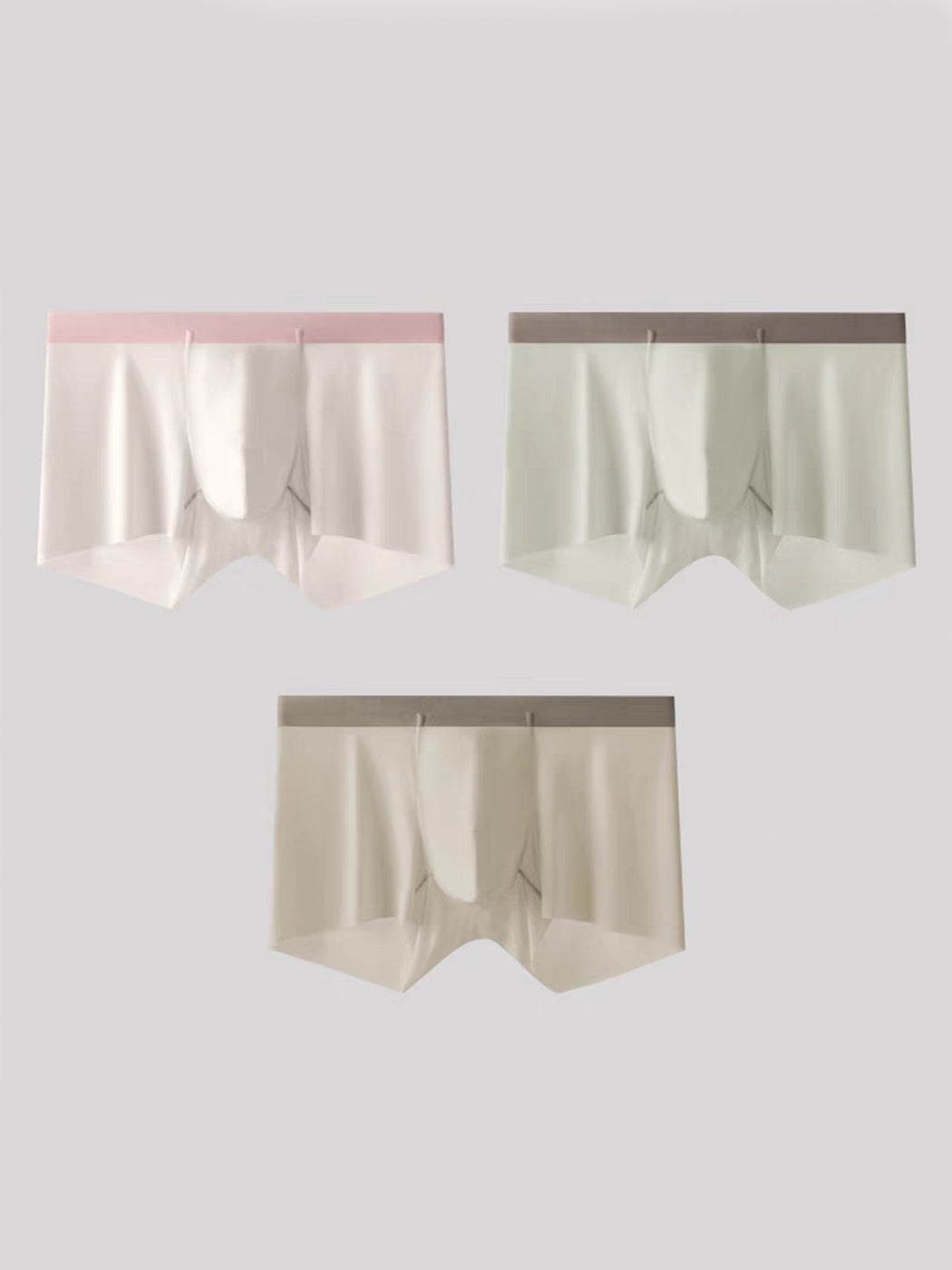 3 Pack Men’s Ultra-thin Seamless Trunks