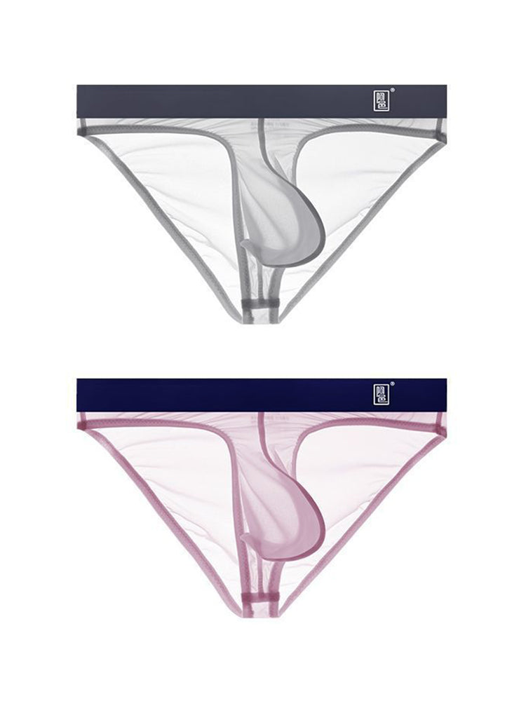 Men's Sexy Transparent Suspender Briefs