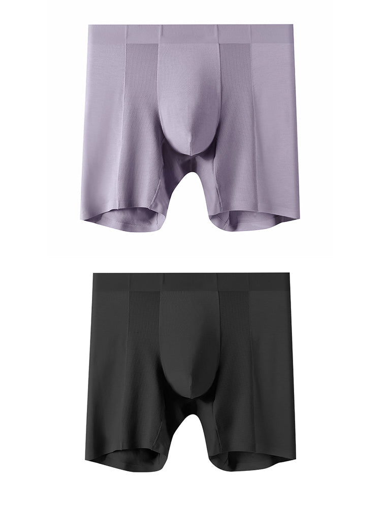 2 Pack Men’s Long Athletic Boxer Briefs