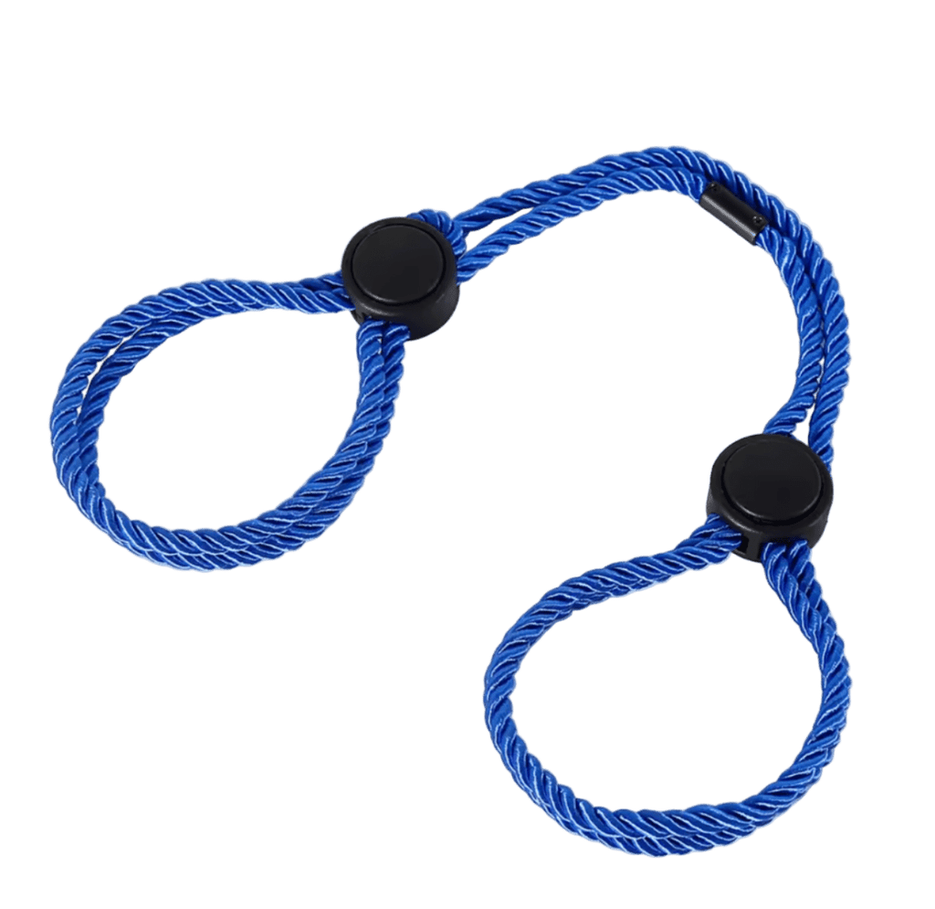 Cotton Rope Cuffs Blue - The Pup Play Hub