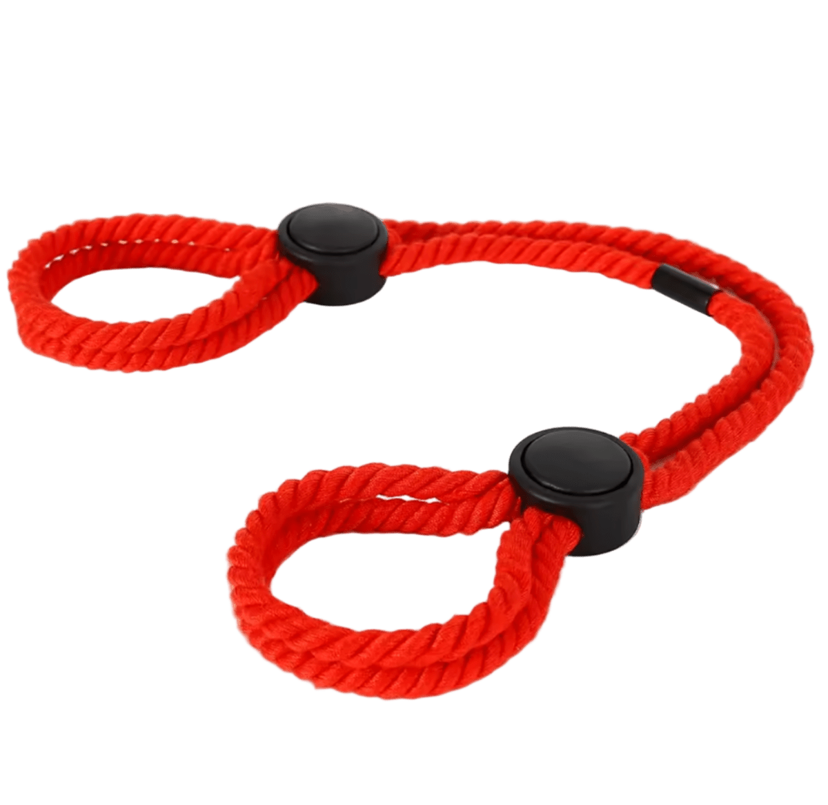 Cotton Rope Cuffs Red - The Pup Play Hub
