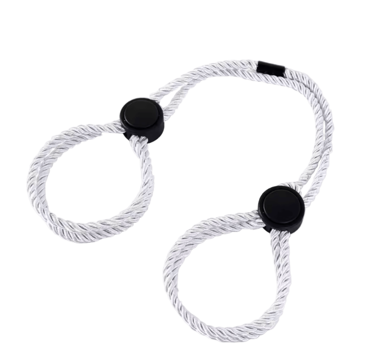 Cotton Rope Cuffs White - The Pup Play Hub
