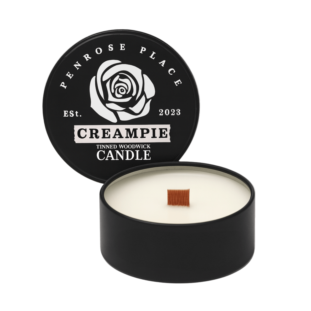 Creampie Tinned Woodwick Candle Vanilla - The Pup Play Hub