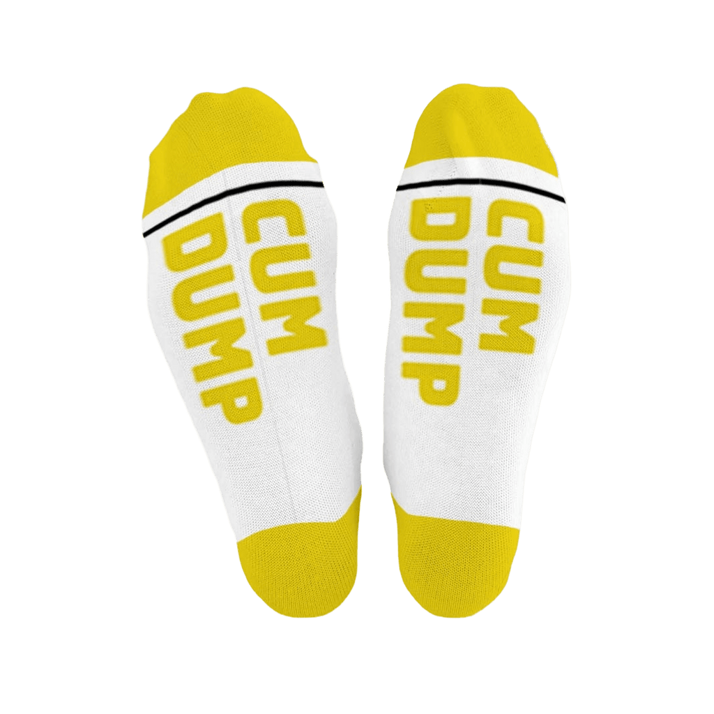 CUM DUMP Cotton Crew Socks mid - length - The Pup Play Hub