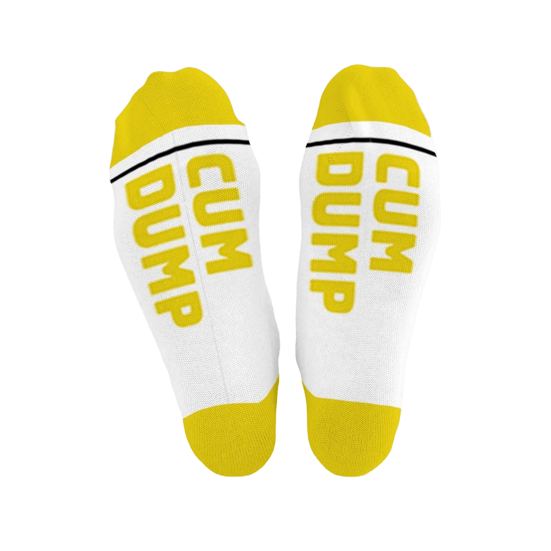 CUM DUMP Cotton Crew Socks mid - length - The Pup Play Hub