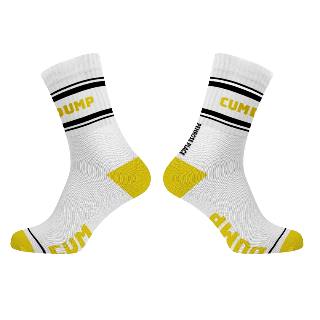 CUM DUMP Cotton Crew Socks mid - length - The Pup Play Hub