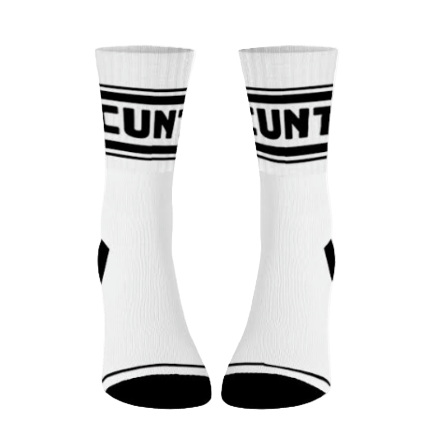 CUNT Cotton Crew Socks mid - length - The Pup Play Hub