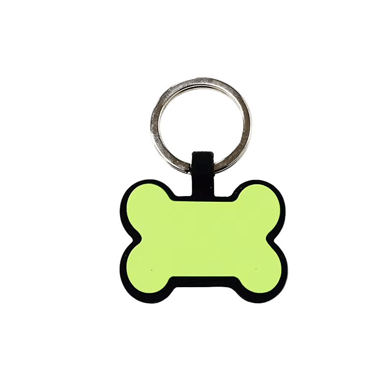 Custom Engraved Silicone Tag Green - The Pup Play Hub