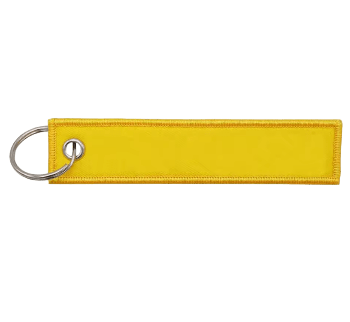 Custom Keyring Tag 13cmx2.8cm Yellow - The Pup Play Hub