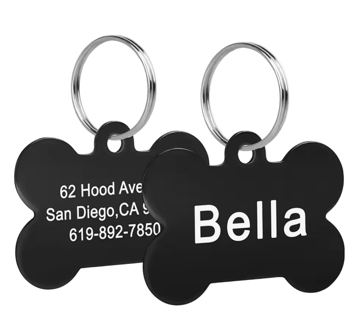 Custom Metal Tag Black - The Pup Play Hub