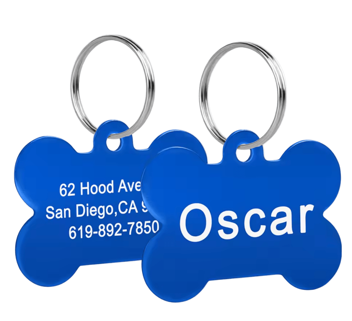 Custom Metal Tag Blue - The Pup Play Hub