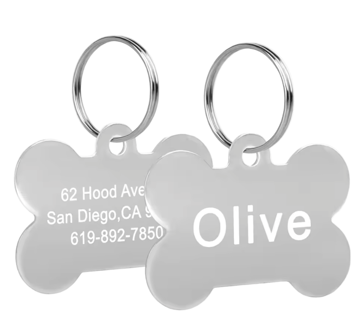 Custom Metal Tag Silver - The Pup Play Hub