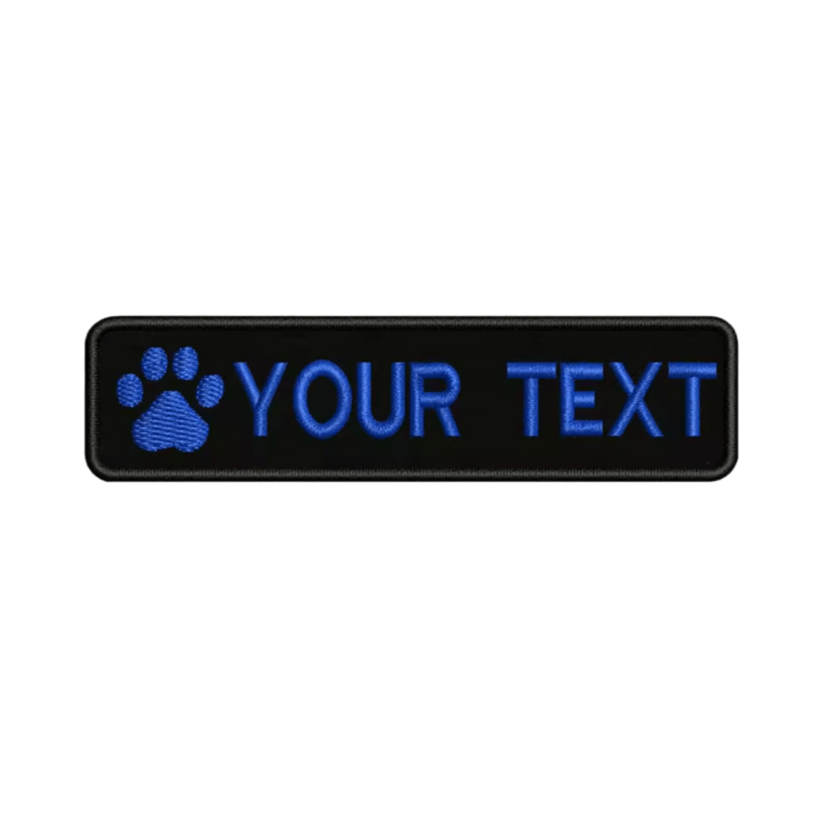 Custom Paw Patch 10cm X 2.5cm Blue - The Pup Play Hub