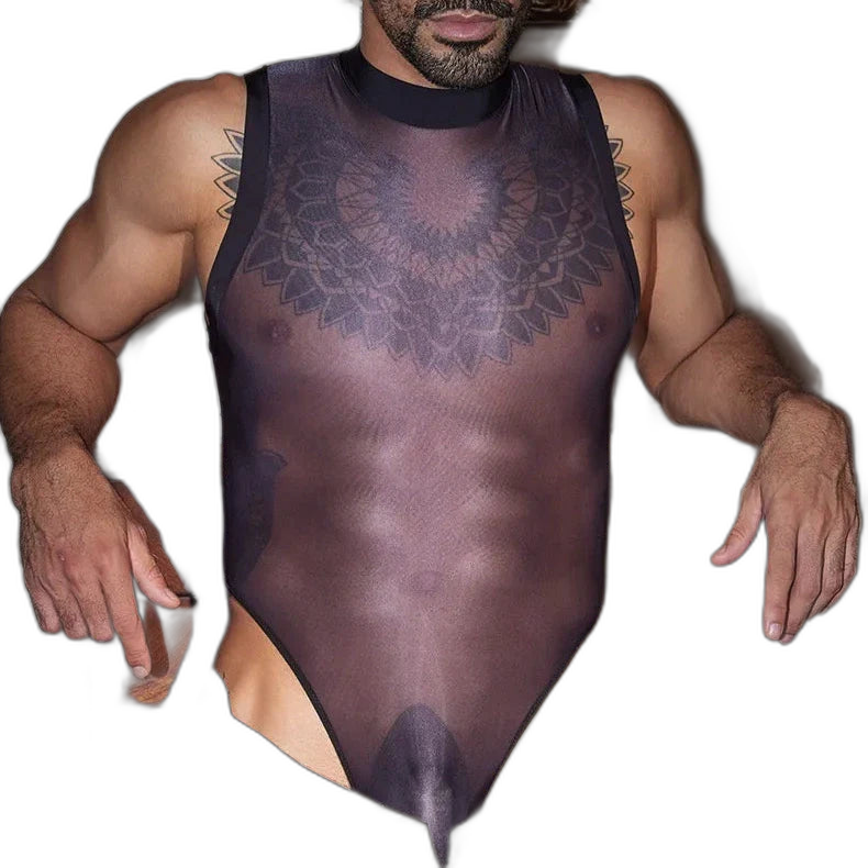 Sheer Mesh Bodysuit Tank