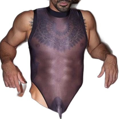 Sheer Mesh Bodysuit Tank