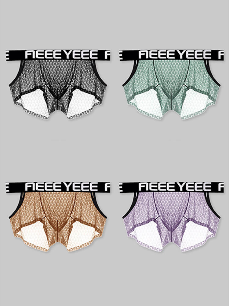 Men's Sexy Side Cutouts Ultra-Thin Boxer Briefs