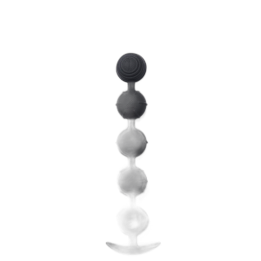 Penta - Silicone Anal Beads - 5 Beads with Tail