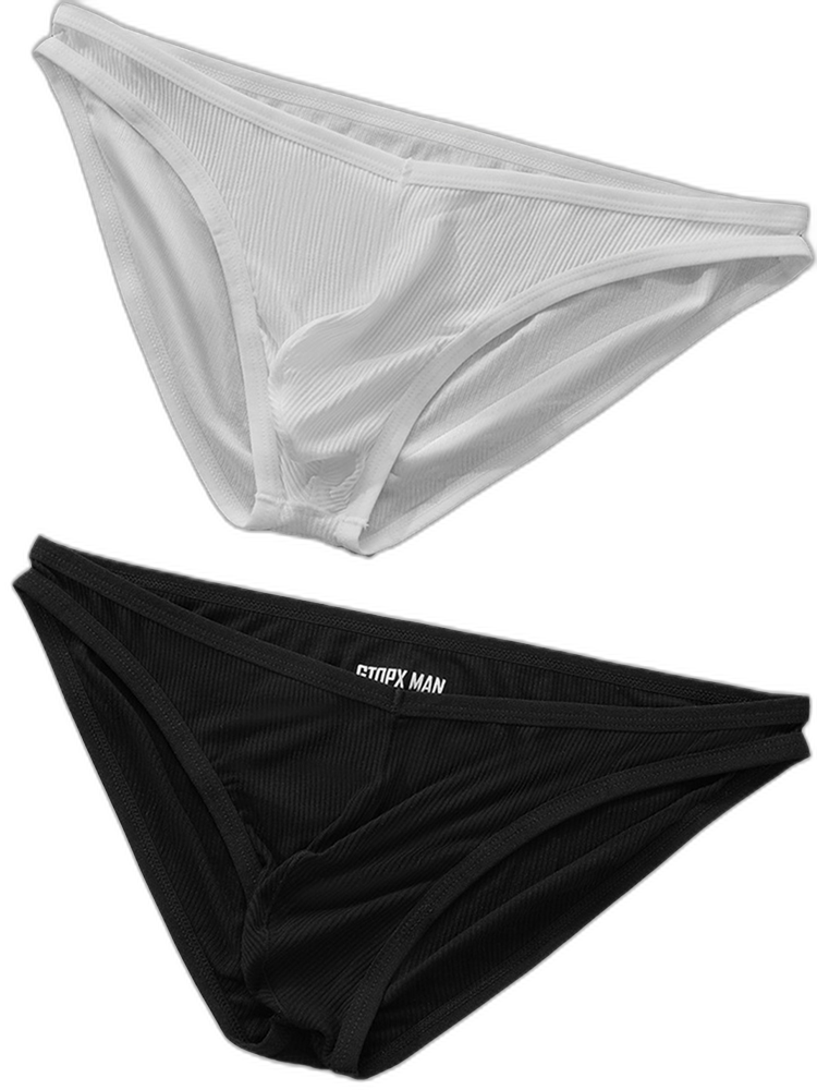 Sexy V-shape Low-rise Threaded Bikini For Men