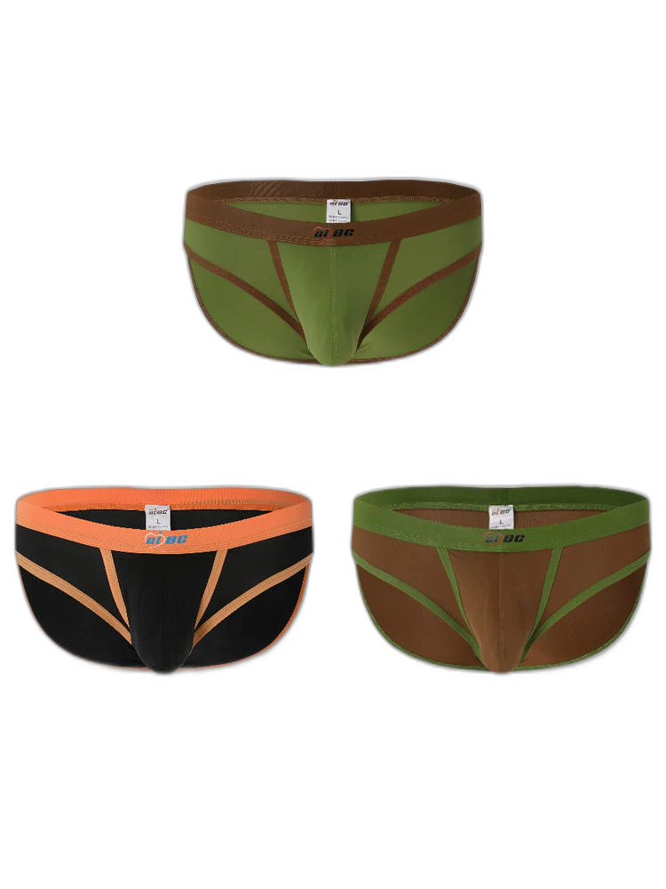 3 Pack Men's Separated Ball Pouch Briefs