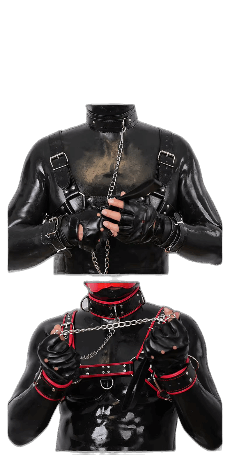 Harness, Cuff, Collar Bundle Purple