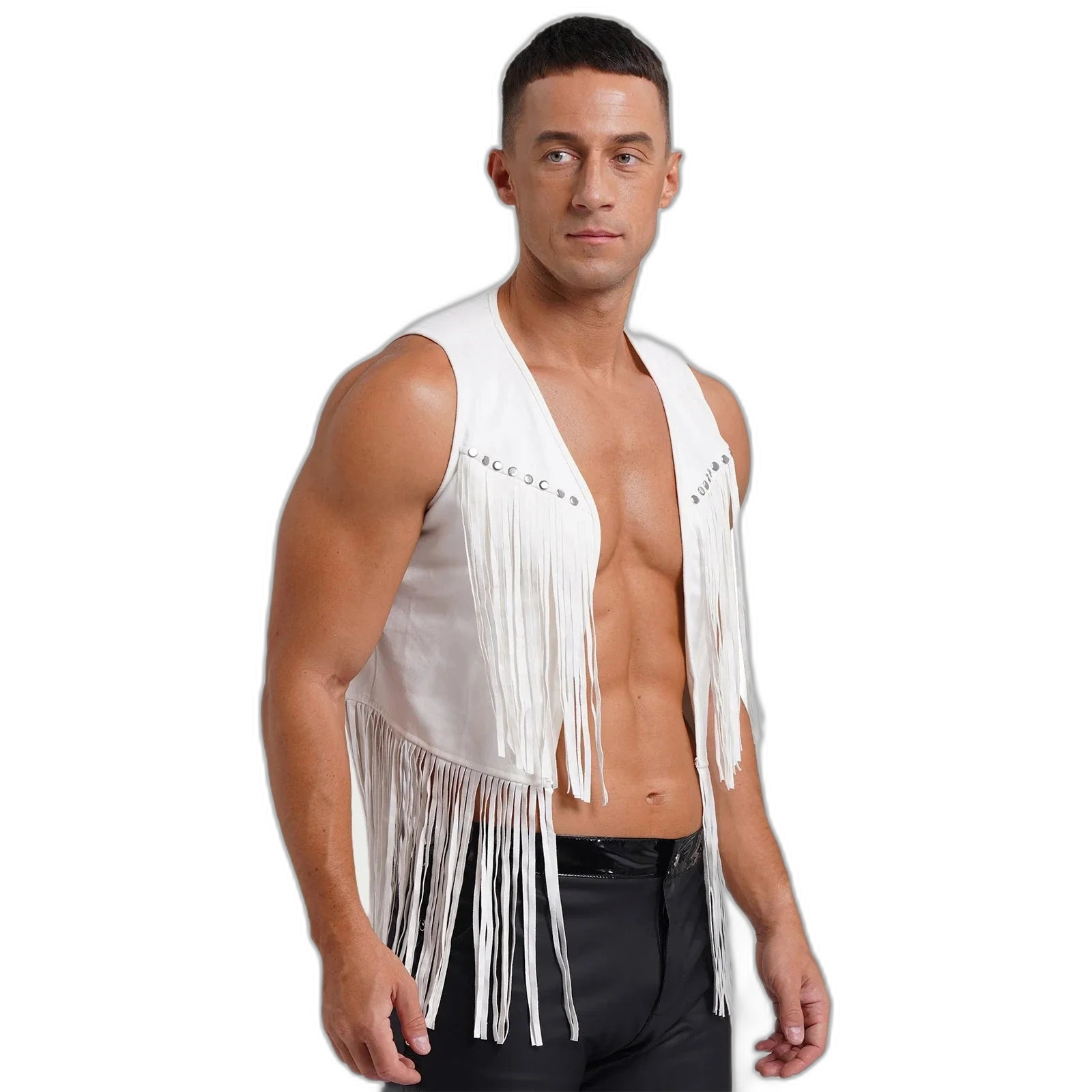 Suede Tassel Western Cowboy Vest