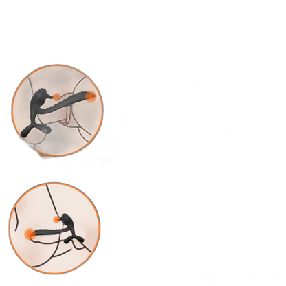 Bull Cock Ring - Vibrating Cock Ring - Double Penetration Cock and Ball Ring