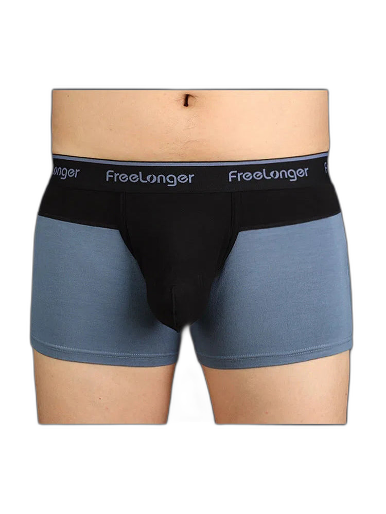 FreeLonger Men's Big Pouch Microfiber Breathable Trunks