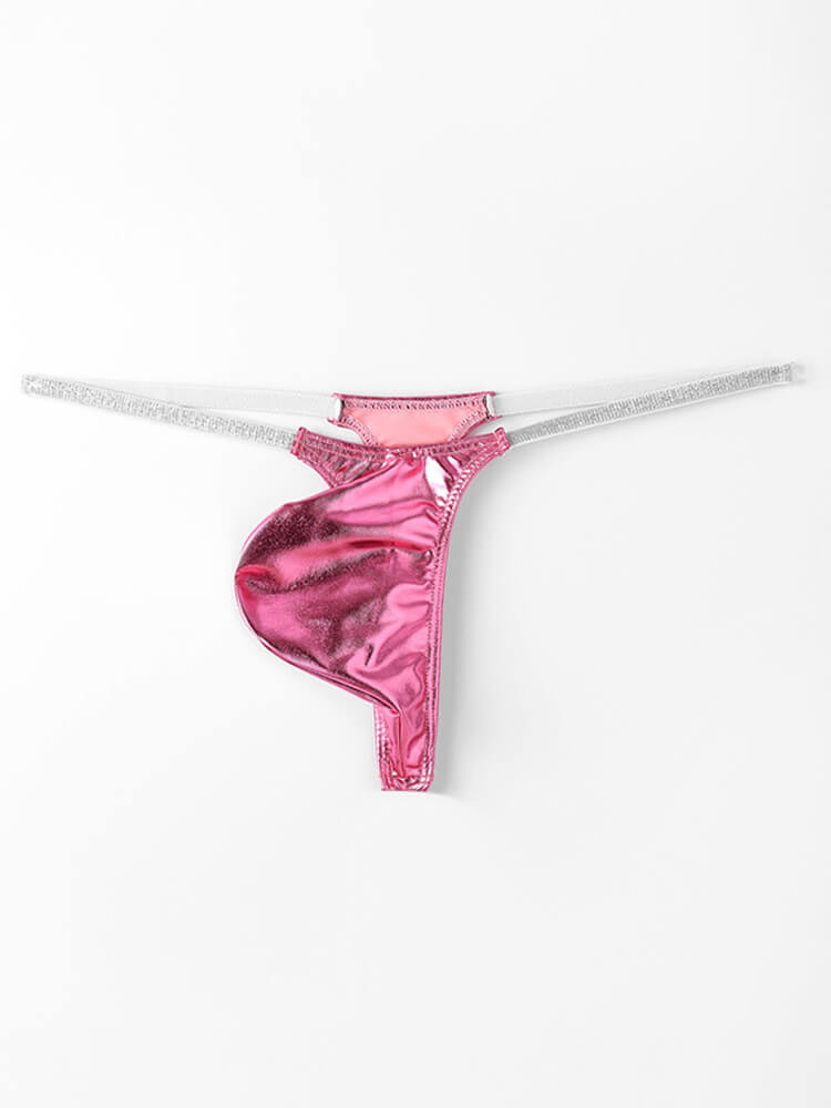 Men's Sexy Thin Strap Pouch Polyester Thong