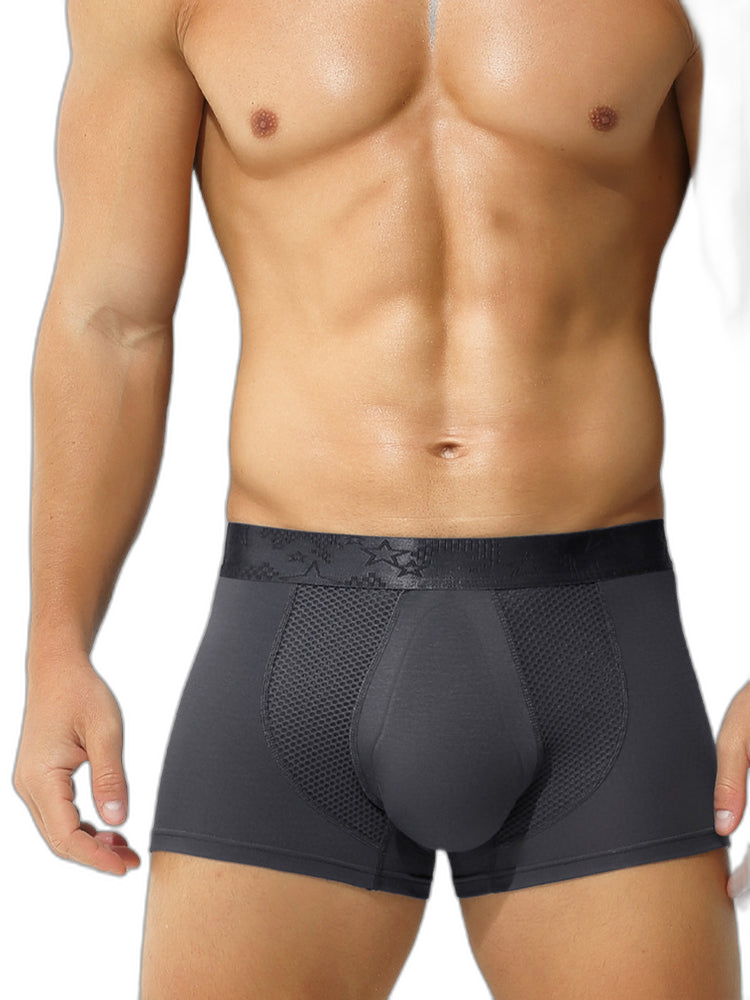 3 Pack Men’s Breathable 3D Pouch Trunks