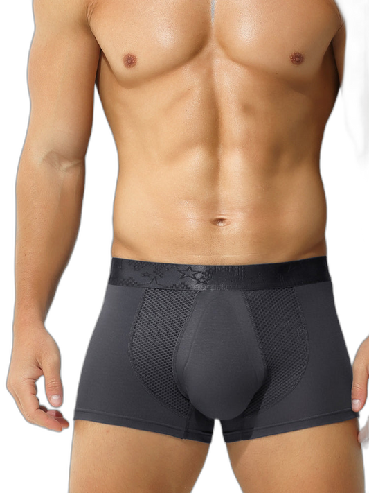 3 Pack Men’s Breathable 3D Pouch Trunks