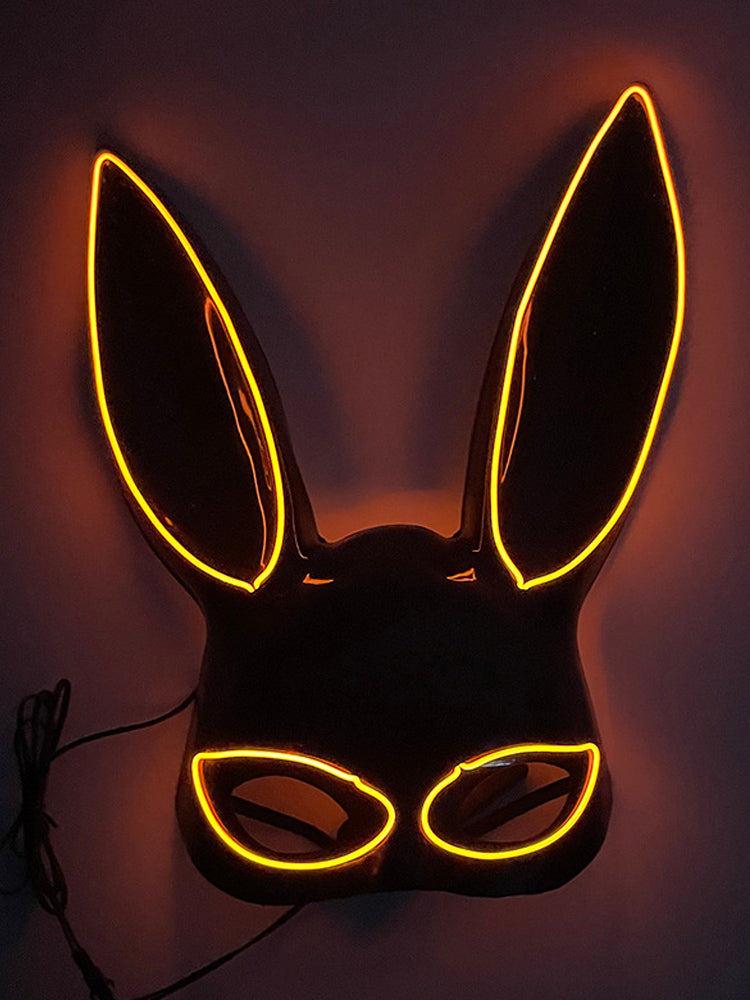 Led Half Face Bunny Mask