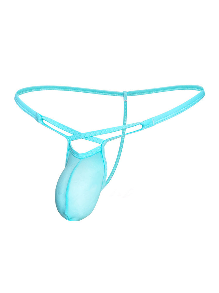 Men's Ultra Thin Ice Silk Low Rise Thong 