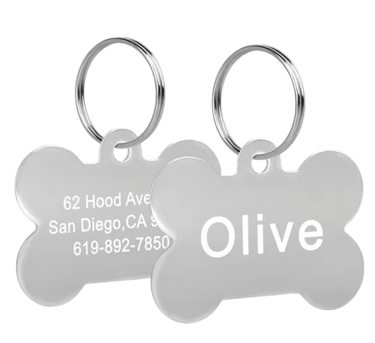 Custom Metal Tag Silver