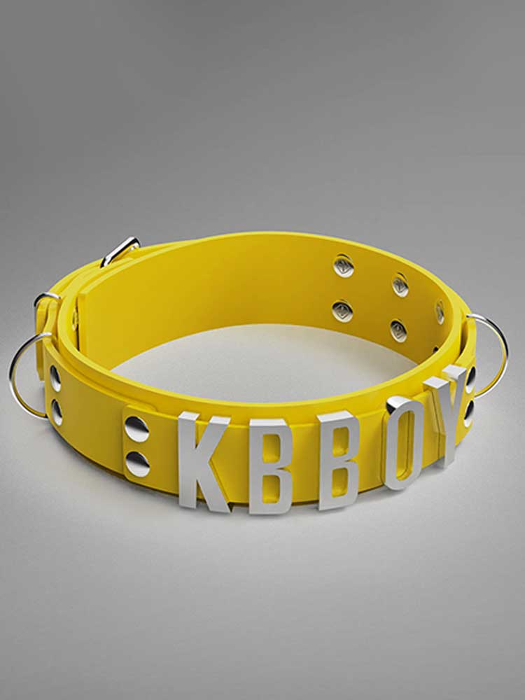 Unisex Custom Letter Silicone Choker Collar