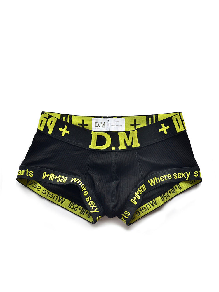 D.M Low Waist Sexy Cotton Comfort Capsule Boxer Briefs