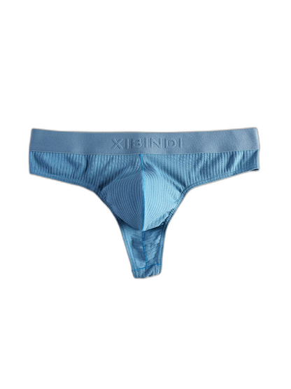 4-Pack Men's Ultra-Soft Cotton Mid-Rise Stay-Put Fit Seamless Thong